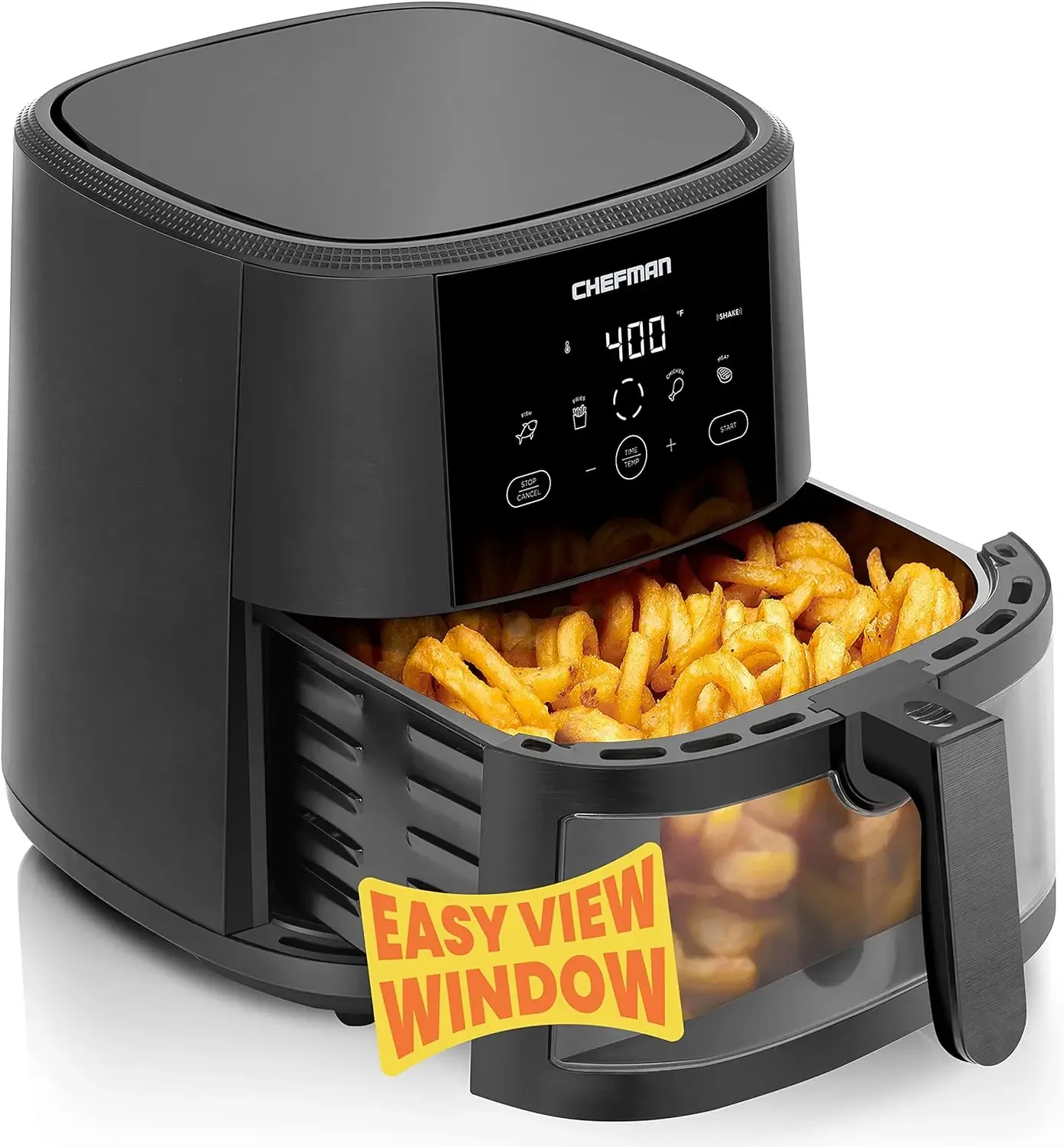 Most Convenient And Healthy Way To Cook Oil-Free,Watch Food Cook To Crispy And Low-Calorie Finish Through Convenient Window,8 Qt