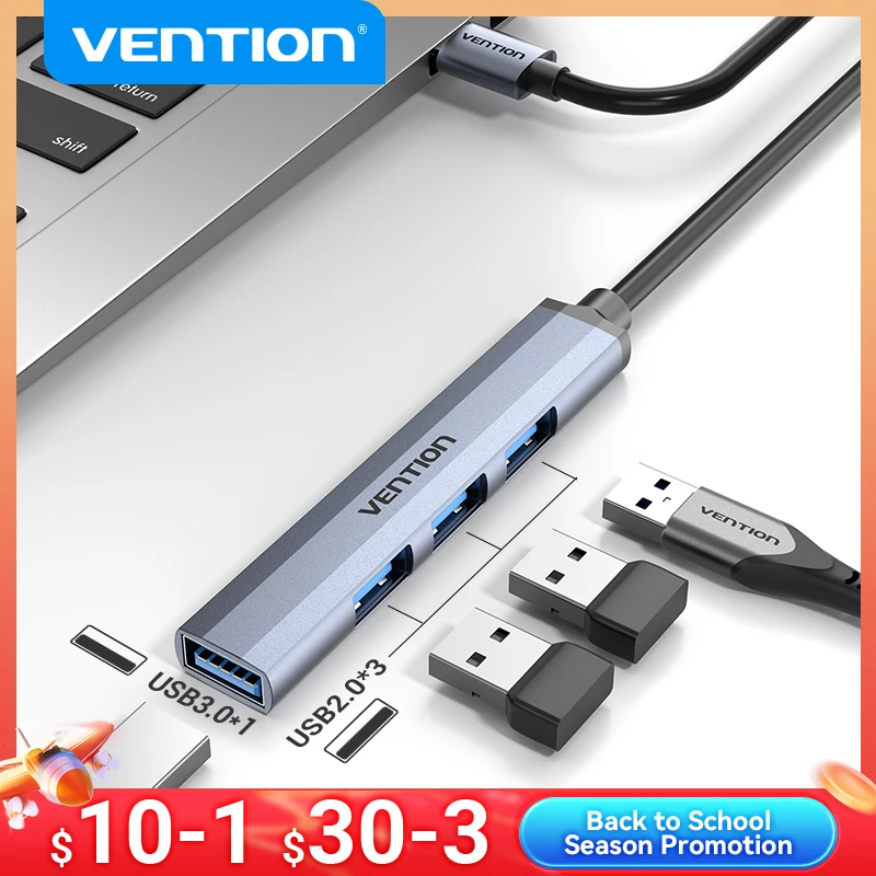 

Vention USB C Hub High Speed 4 Ports Multi Type C to USB 2.0 Hub Splitter Adapter for MacBook Pro iPad Pro Xiaomi Lenovo USB Hub