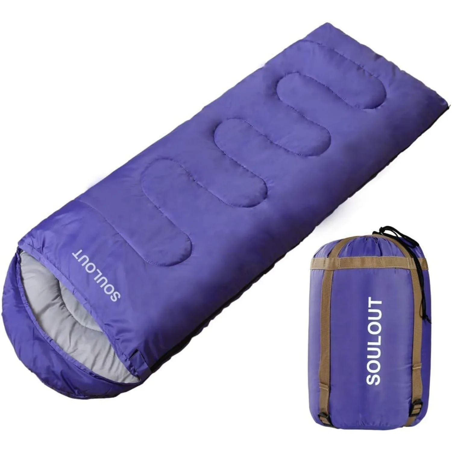 Sleeping Bag,3-4 Seasons Warm Cold Weather Lightweight, Portable, Waterproof Sleeping Bag with Compression Sack for Adults