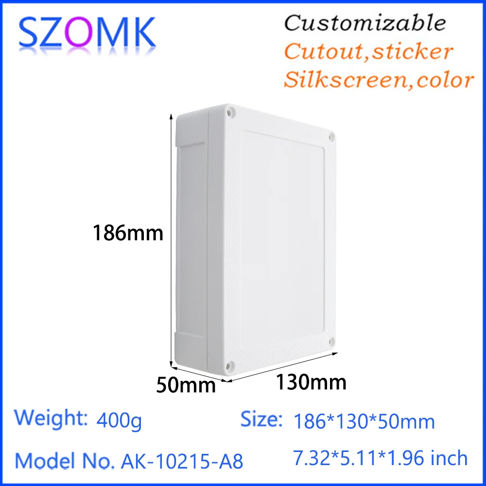 Szomk Plastic Enclosures Outdoor Waterproof Ip68 Pulse Timer Controller Electric Abs Project Case Plastic Box For Dust Collector