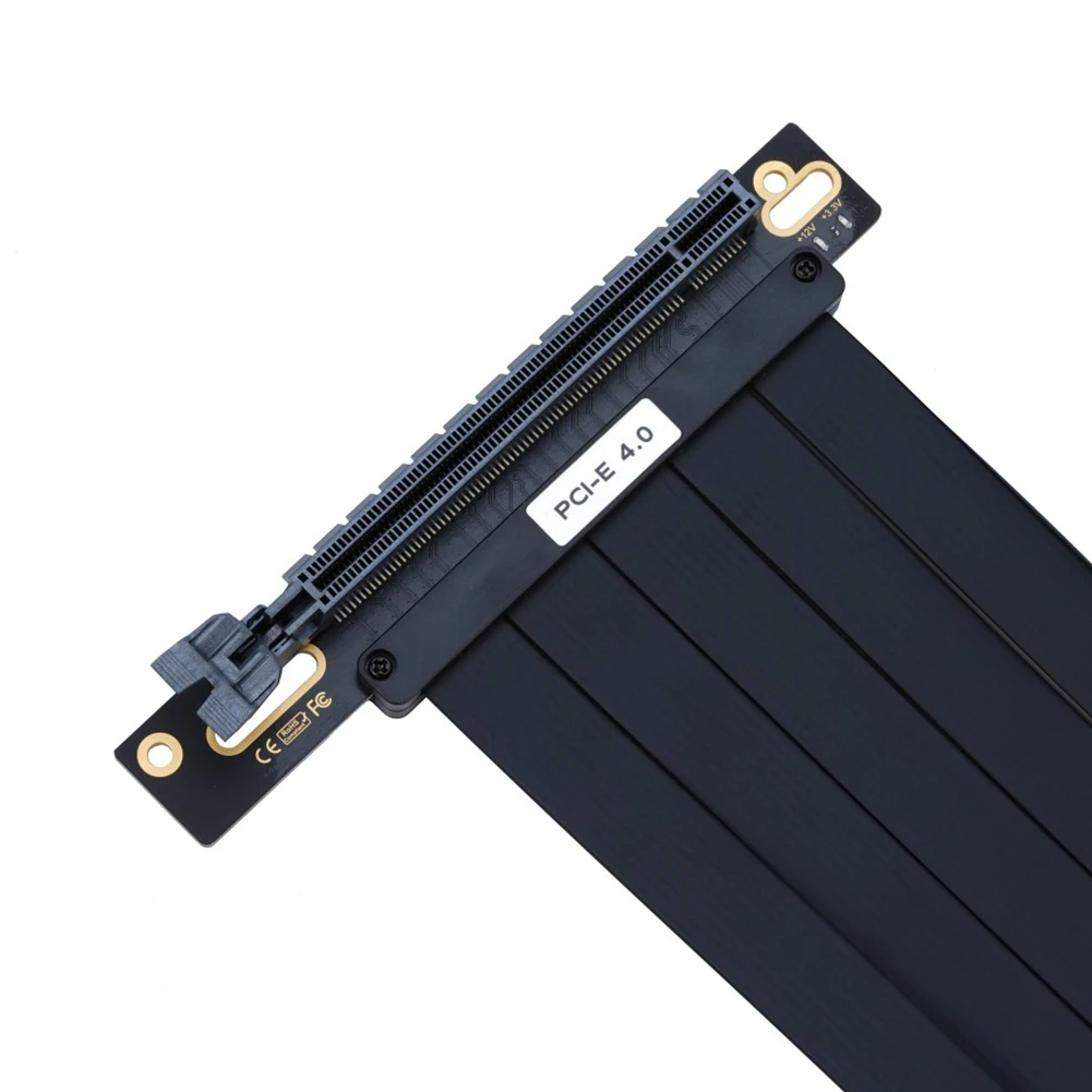 PCI-E Express 4.0 16X Riser Удлинитель видеокарты Экранированный гибкий кабель Высокоскоростная гибкая удлинительная карта для RTX4090 RTX4080