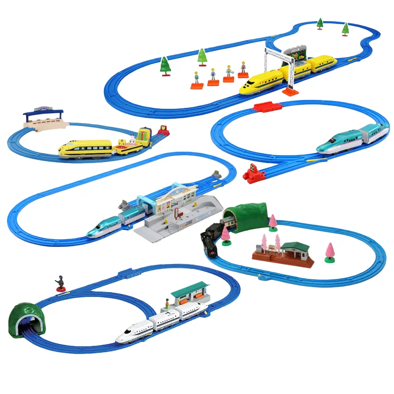 

TOMICA Pule Road Shinkansen Electric Train + Track Set Boys' and children's gift toys, a festival gift for kids.