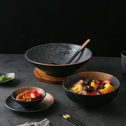 A5 Melaminimitationsporslinsservis Restaurang Japansk stil Skål Kopp Sked 12 best sales skål melamin - №4