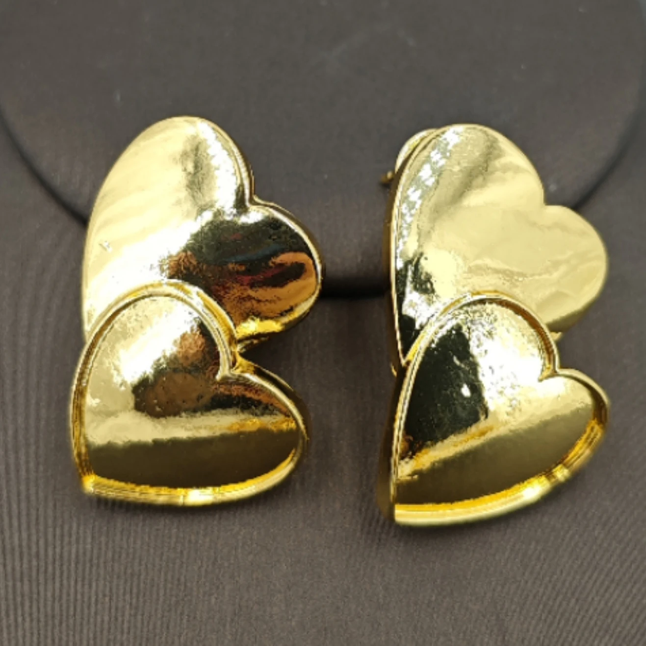 New In Gold Earrings Set For Women Italy 24K Gold Plated Unique Design Luxury Earrings Accessories 2024 Summer Fashion Trends