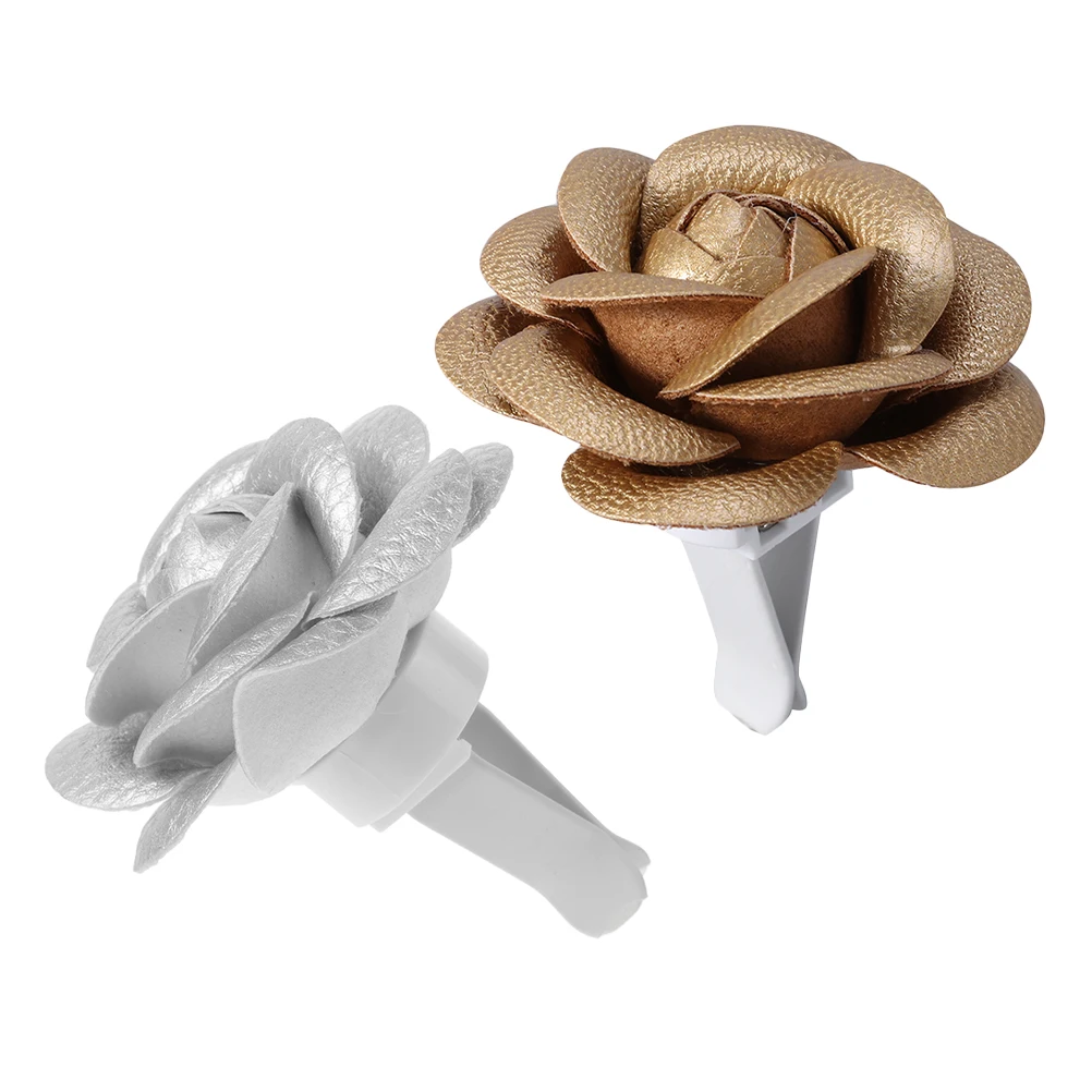

2pcs Clip Air Freshener Cute Flower Clips Long Lasting Fragrance Decorations Vent Clip Accessories Fragrance Diffuser Fresheners