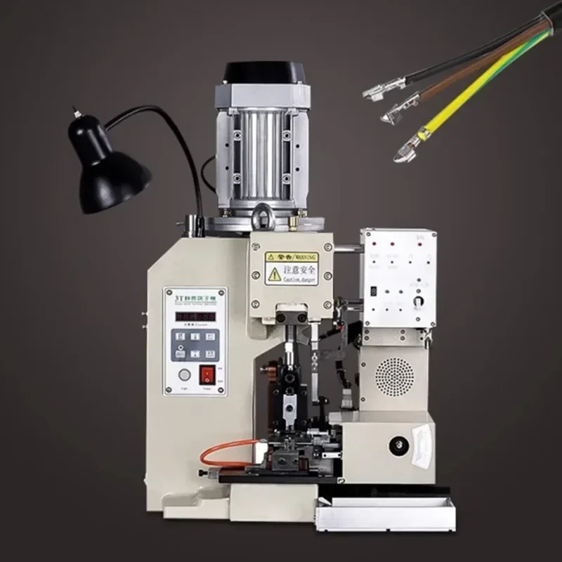 220V Automatic Mechanical Stripping Mute Horizontal Straight Motor Electronic Wire Efficient Crimping Terminal Stripping Machin