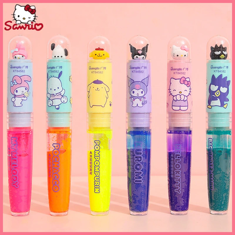 

Genuine Sanrio Liquid Cartoon Highlighter With High Appearance Level Creative Color Emphasis Lineation Marker Pen Student Gifts