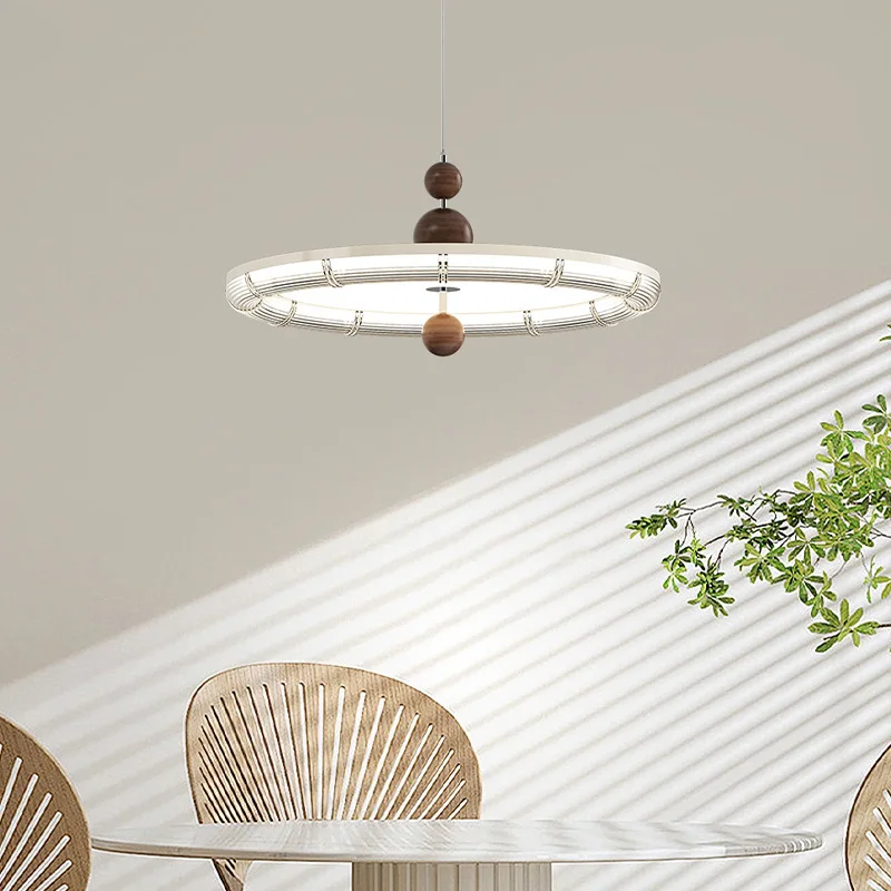 Restaurant-Kronleuchter, antik, kreativ, Bartheke, modern, einfach, Vollspektrum, Augenschutz, cremefarbener Wind