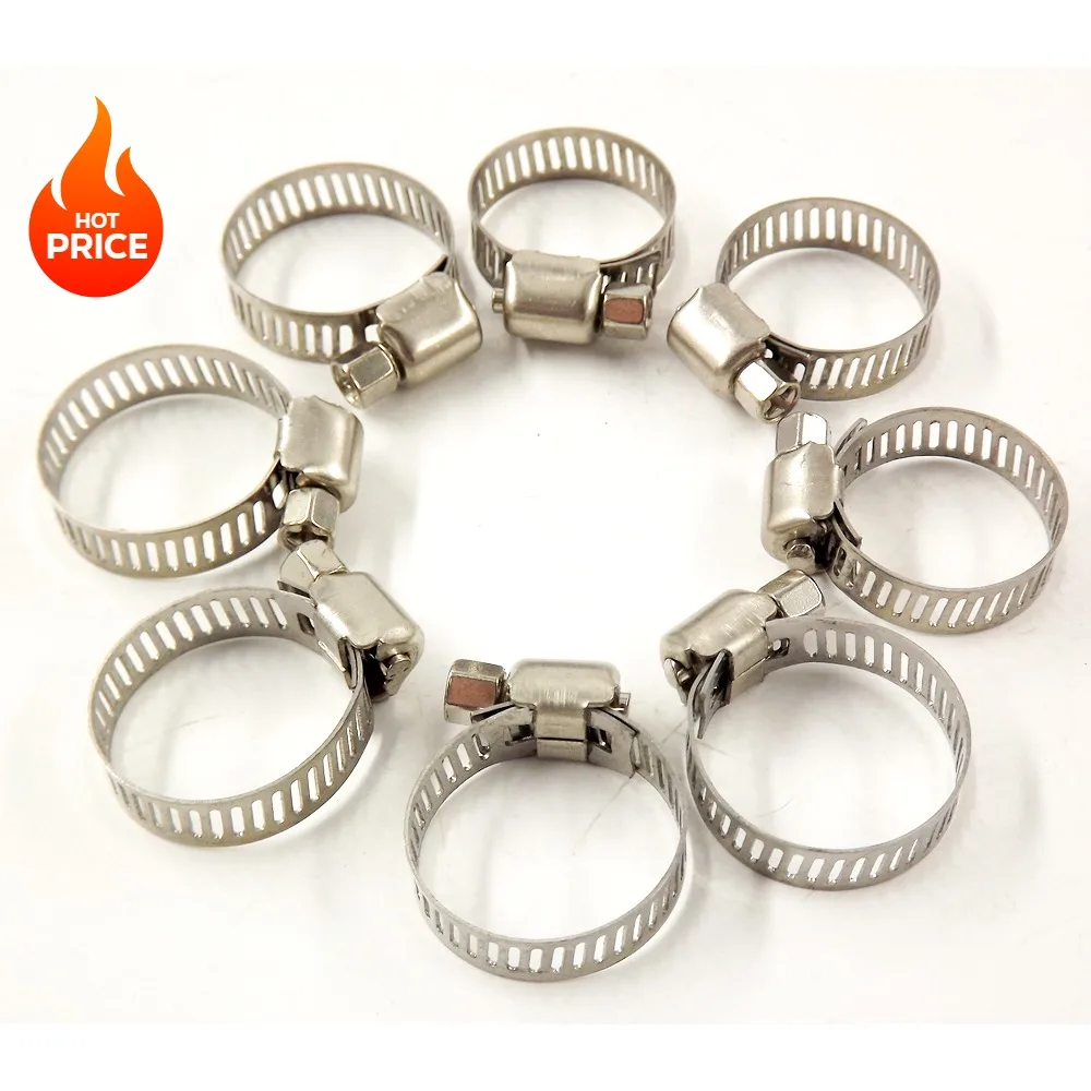 15 عبوة جديدة 5/16 بوصة - 15/32 بوصة (8-12 مم) مشابك خرطوم محرك ومشابك دودة