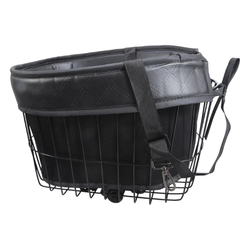

Dog Bike Basket Dog Cycling Handlebars Basket Regulable Safety Pet Carriers