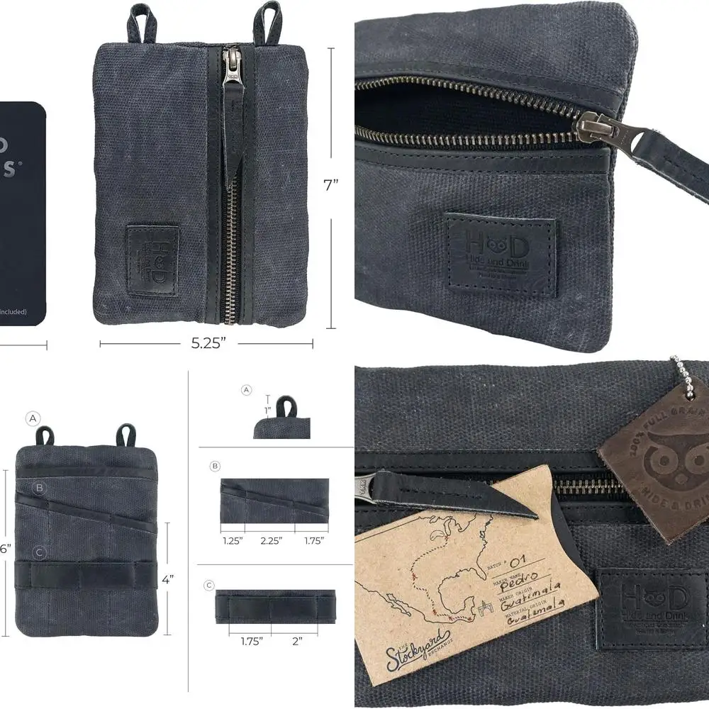 

Большой универсальный чехол EDC на молнии, многофункциональный мини-держатель для снаряжения для кемпинга, компактный чехол для ножа ручной работы