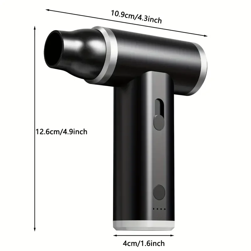 MINI Compressed Air Duster Cordless Dust Blower Rechargeable Vacuum Cleaner Electric Air Pump Portable For Computer Keyboard Sof - view 4