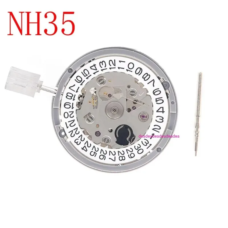 

NH35A Premium Mechanical Movement NH35 White Date wheel 24 Jewels Automatic Self-winding High Accuracy Movt Replace
