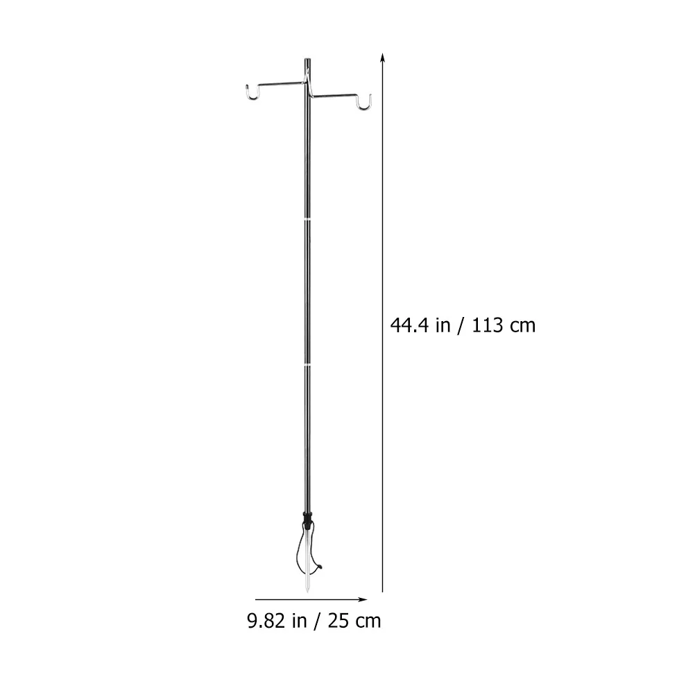 

1 set Folding Lamp Stand Adjustable Aluminum Alloy Camping Lantern Holder Outdoor Light Rack Portable Bracket For Hiking Camping