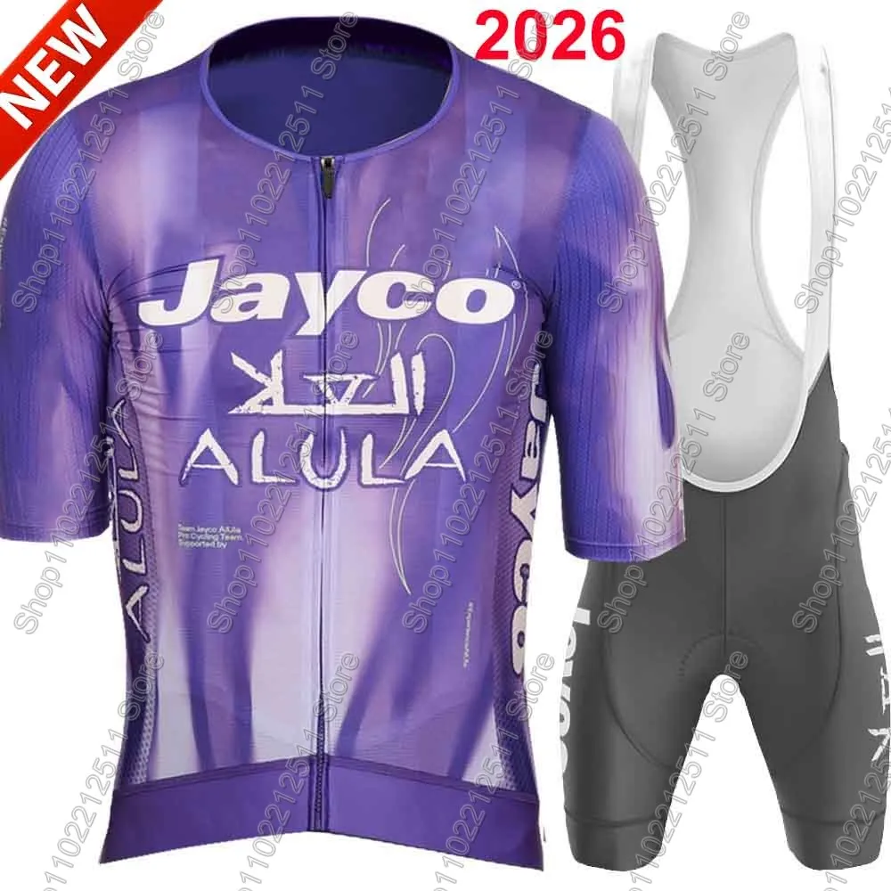 

Jayco Alula 2026 Team Cycling Jersey Set Mens Australia Short Sleeve Clothing Road Bike Shirts Suit Bicycle Bib Shorts MTB Wear