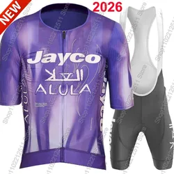 Jayco Alula 2026 Team Cycling Jersey Set Mens Australia Short Sleeve Clothing Road Bike Shirts Suit Bicycle Bib Shorts MTB Wear