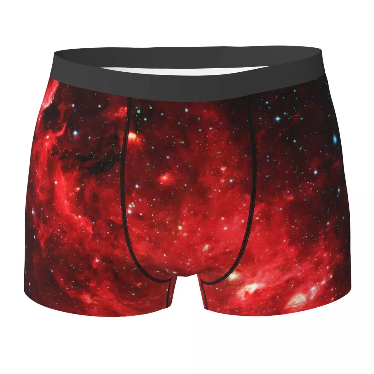 Outer Space Print Underwear Galaxy Art Male Panties Printing Plain Boxer Shorts Trenky Boxer Brief Plus Size 2XL