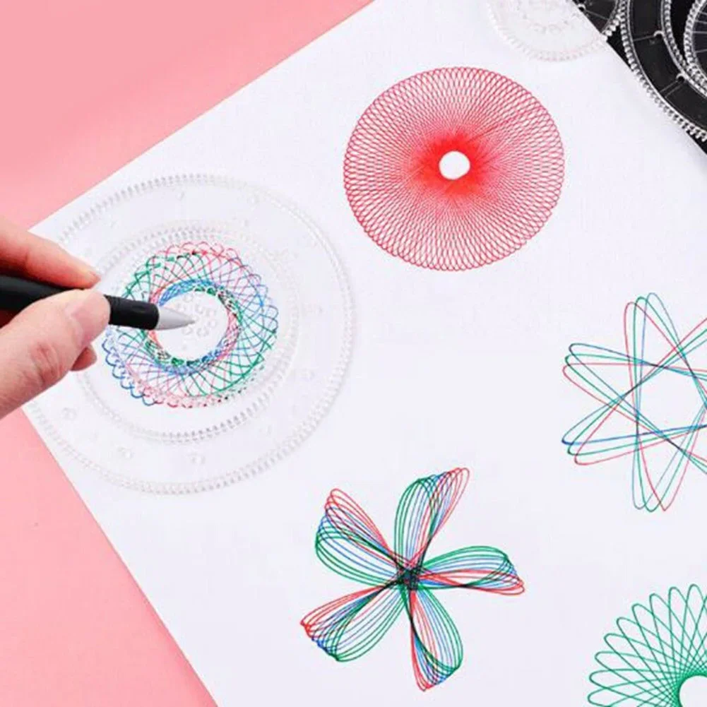 Enhance Your Drawing Skills with this 22x Circle Drawing Template  Spiral Line Drawing  Designed for Easy Tracing and Creating