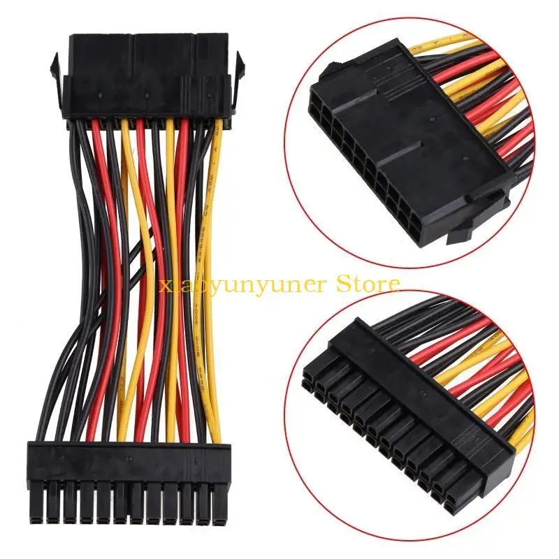 P9JB 5.5inch Power Adapter 20-Pin Femle to 24-Pin Male ATX EPS Power Extension Cable CPU Power Supply Converter Cable