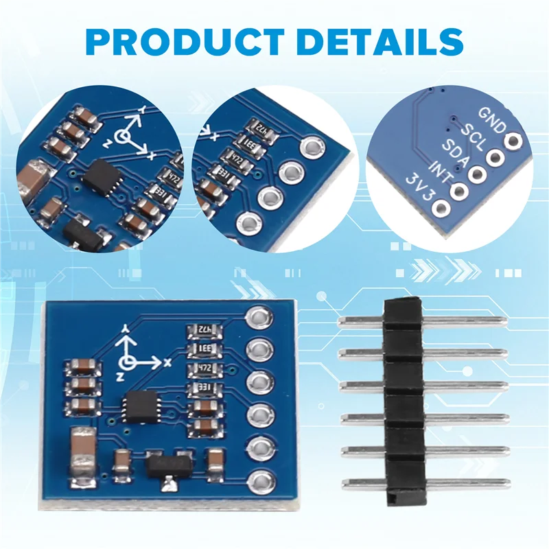 B44C MAG3110 Three-Axis Digital Earth Magnetic Field Geomagnetic Sensor Module 1PCS For Use MAG3110FCR