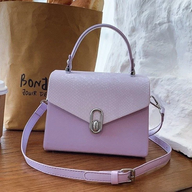 

Fashionable Women's Crossbody-Bag Made Of Rivulet-Printed Leather With Paris Elegant Daily Chic Look​