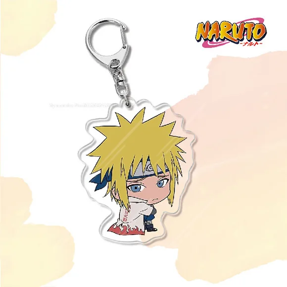 Naruto  Popular Cartoon Anime Acrylic Double-sided Keychain Backpack Decoration Accessories Neutral Party Birthday Gift