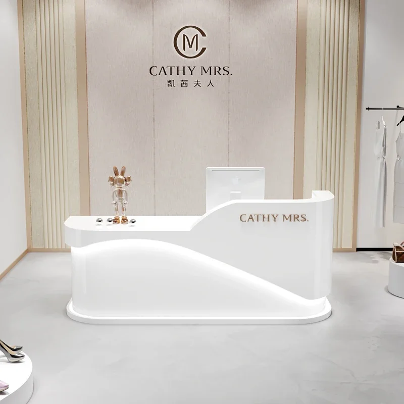 

Restaurant Front Desk Reception Counter Modern Long L Shaped Reception Desks Beauty Salon Mostrador Recepcion Office Furniture