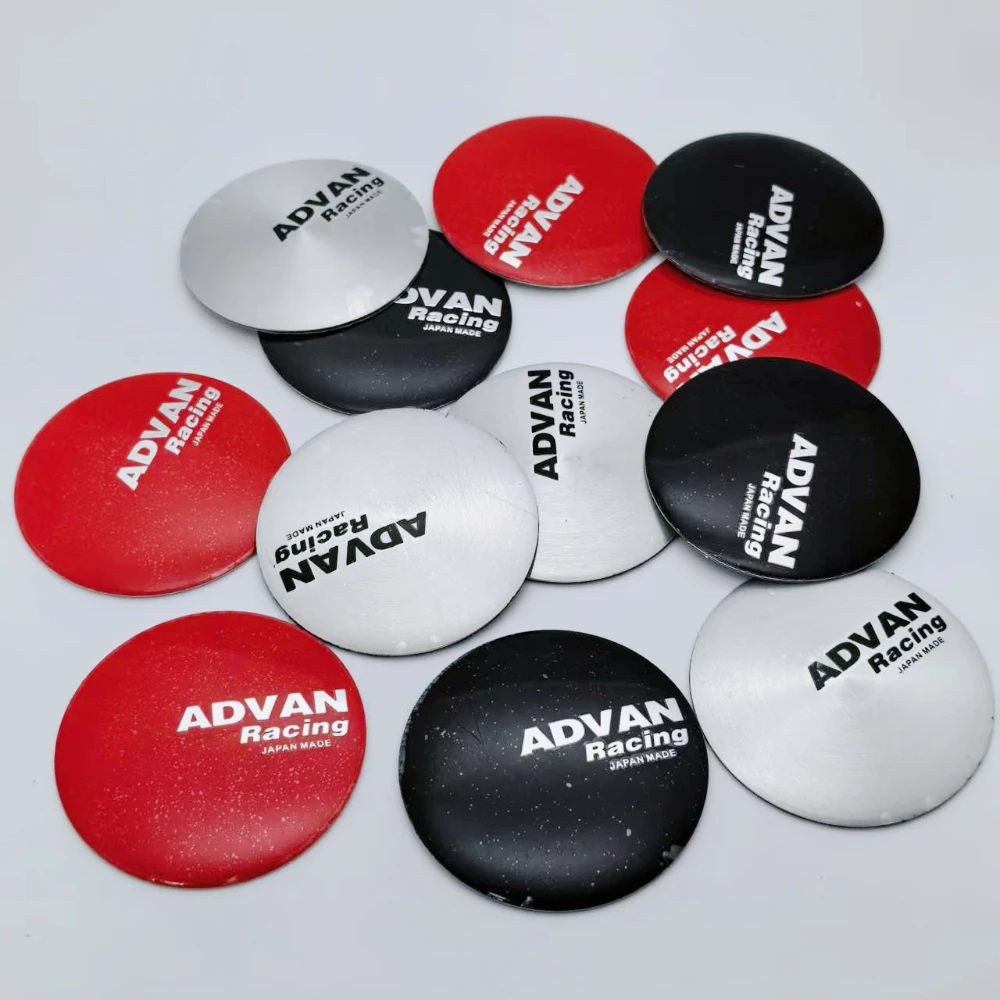 4pcs 45mm 50mm 56mm 65mm Advan Logo Emblem Badge Car Wheel Hub Center Caps Stickers Rim Hubcaps Cover Replace Car Accessories view 2