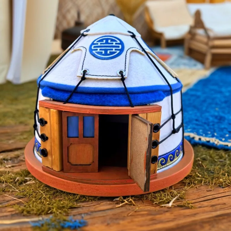 Inner Mongolia characteristic grassland yurt handicrafts national creative yurt model ornament ornament gift style