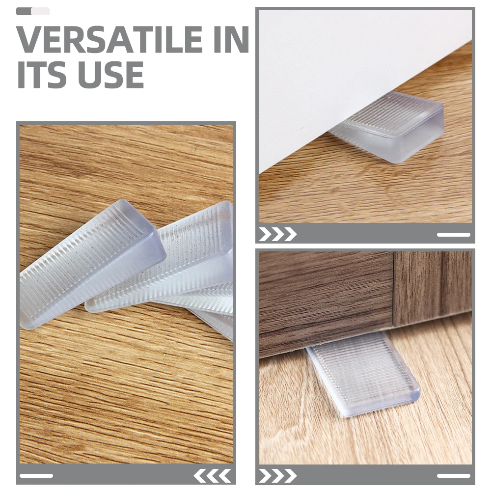 

4 Pcs Furniture Feet Pads Soft Transparent Leveling Shims for PVC Wedges Stabilizers Table Door Cabinet Bumpers