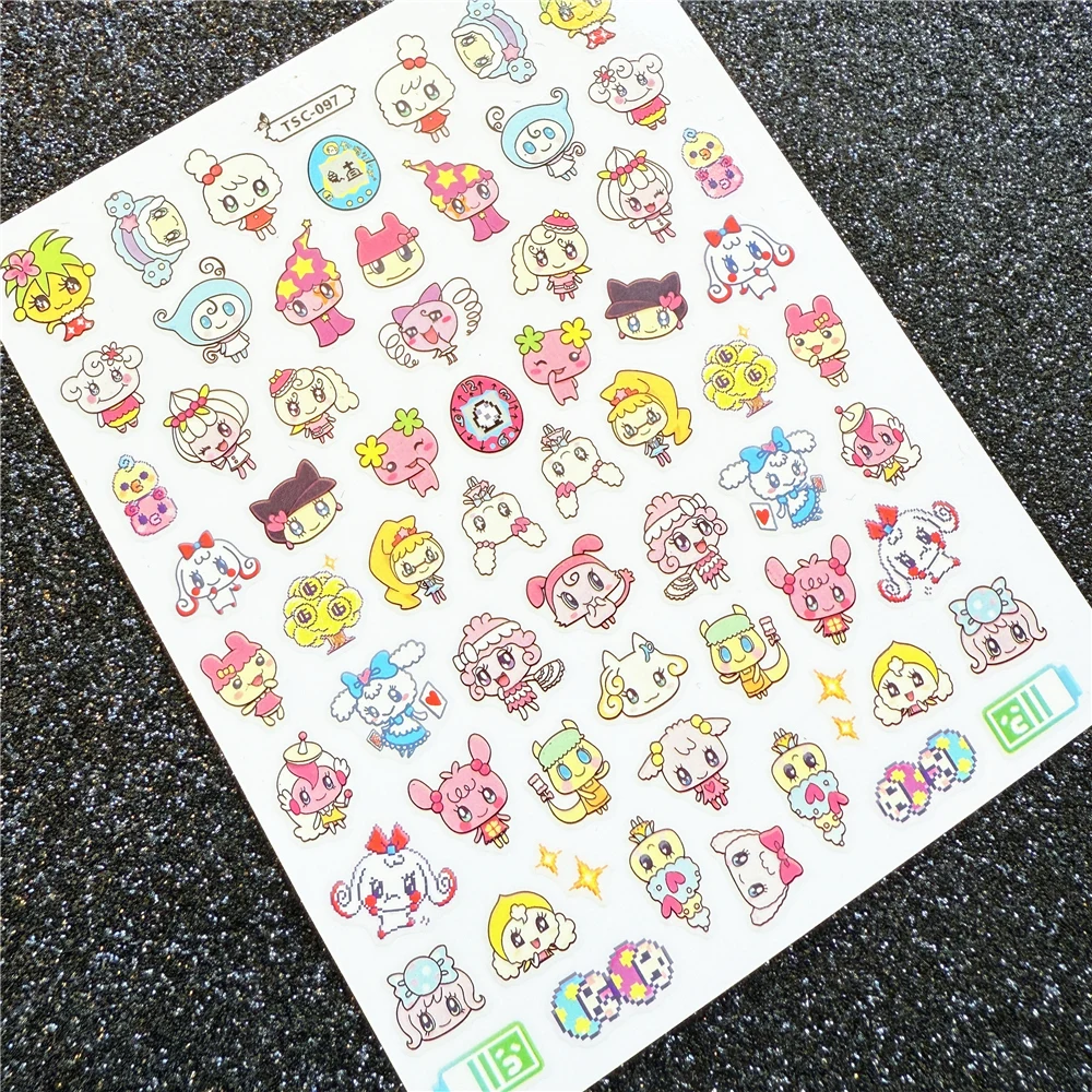 TSC-120 cute picture Nail sticker3D Back glue Self-adhesive Nail art Nail sticker decoration tool Sliders For Nail Decals