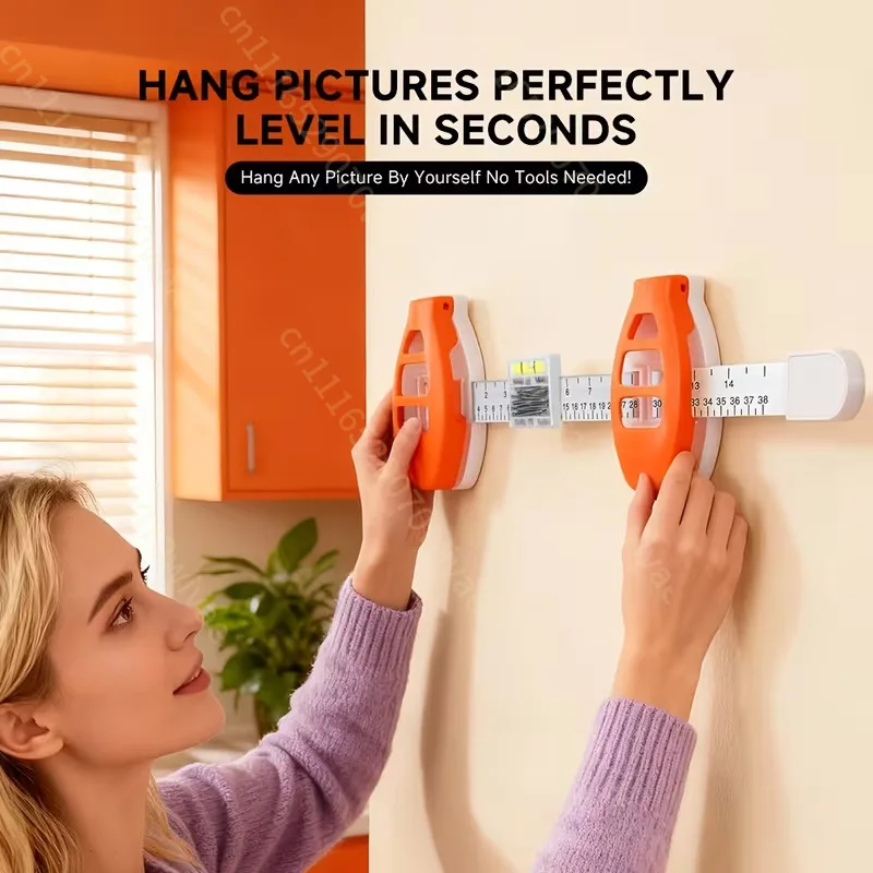 Cross-border best-selling photo frame hanging balance yard, nail positioning angle measuring ruler, and horizontal level