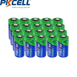 20PC PKCELL CR123A 3V Lithium battery  CR 123A CR17345 16340 Non-rechargeable Batteries for Gas meter wireless Door Alarm camera