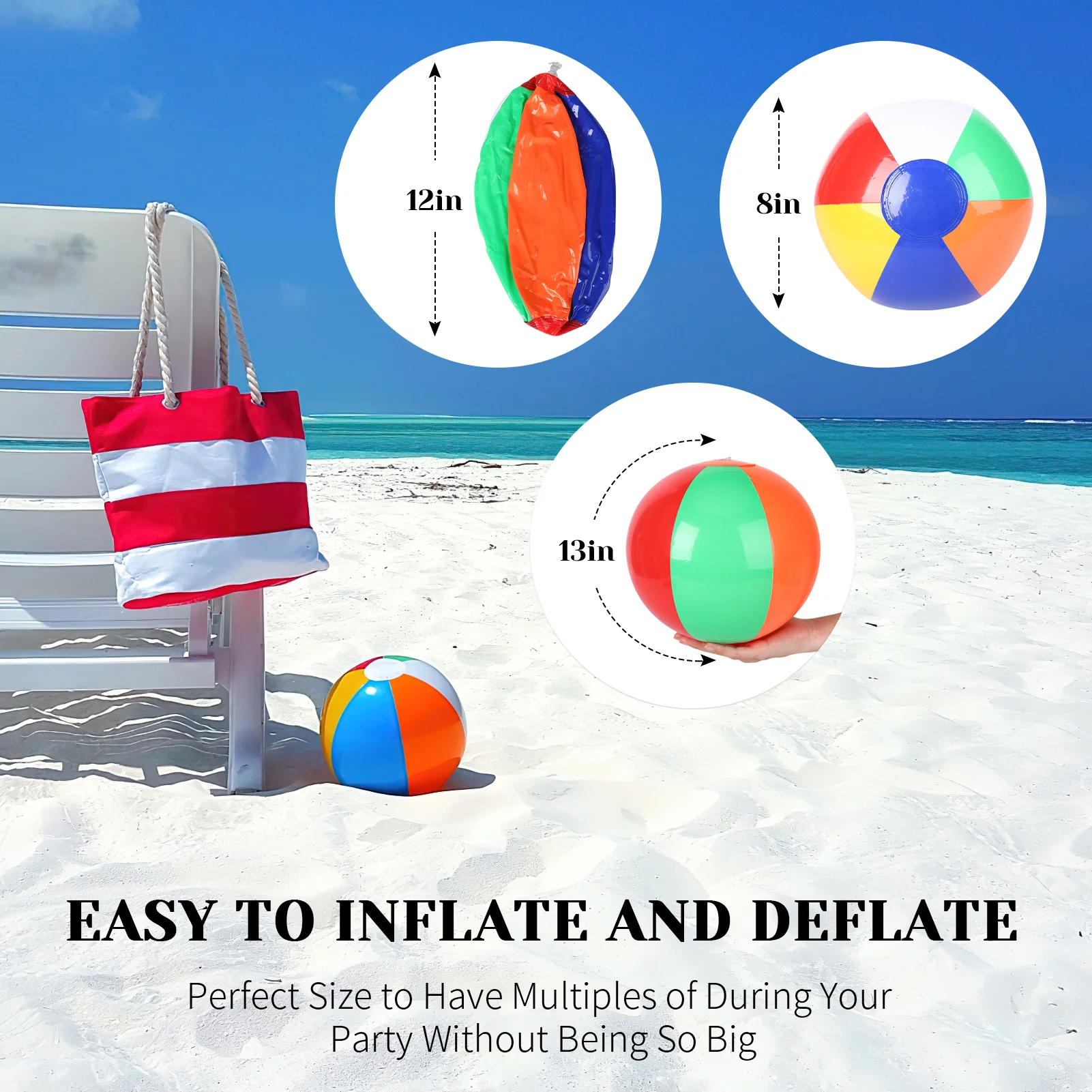 18 pçs bolas de praia infláveis para crianças piscina jogar cores verão bola de água diversão ao ar livre indoor jogar atividades aniversário favores