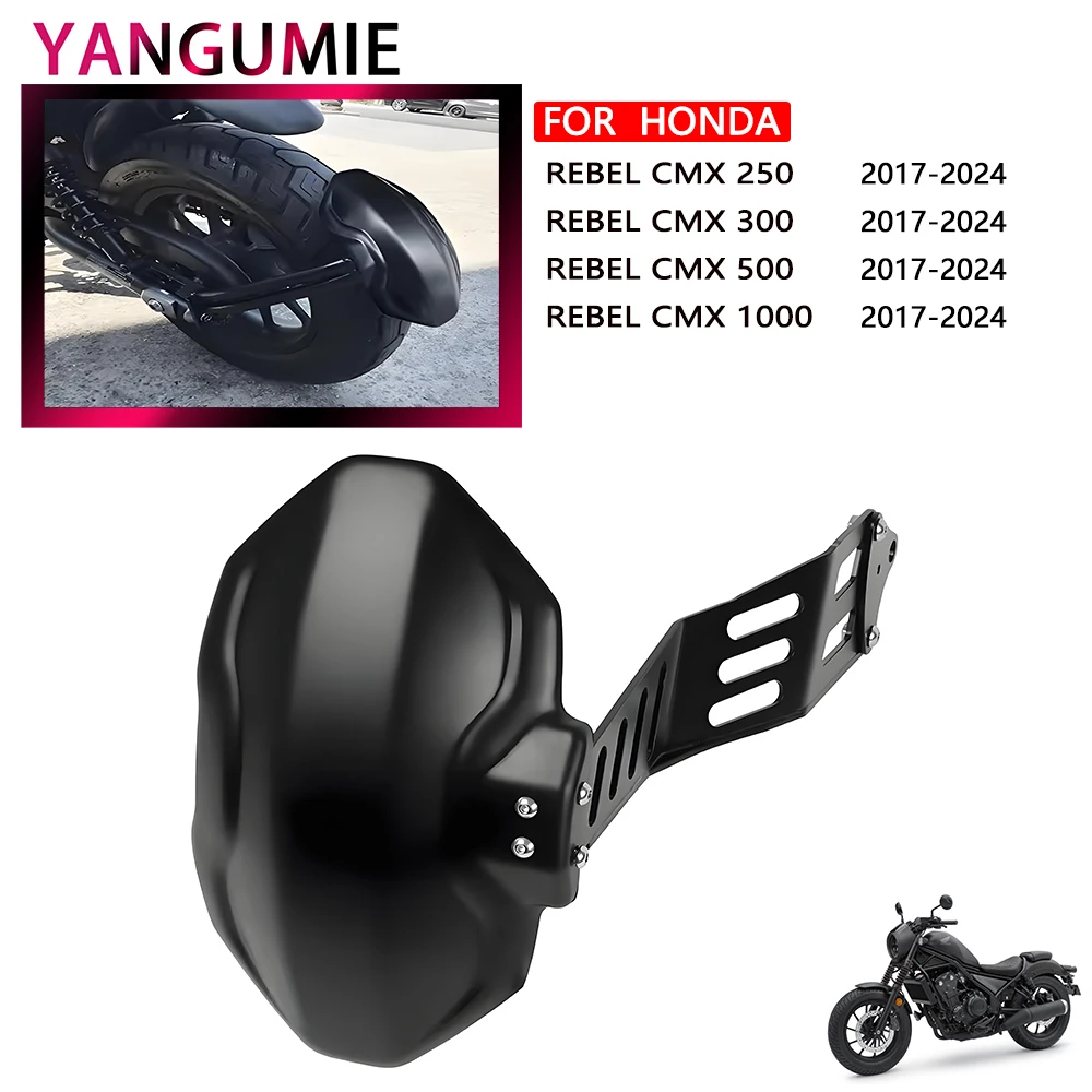 

For Honda Rebel CMX 250 300 500 1100 Rear Fender Rebel 300 CMX500 Rebel 500 Fender fender Protector Accessories Waterproof dust