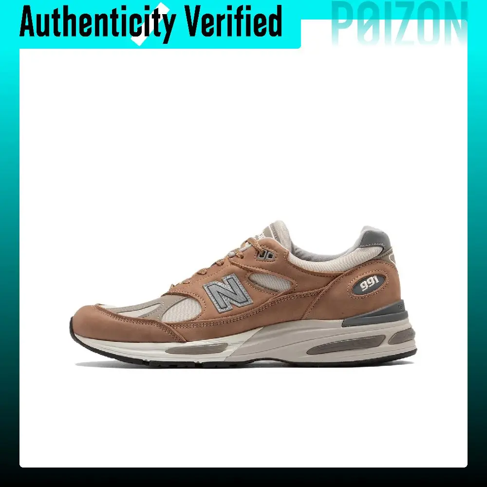 New Balance NB 991 V2 Split Suede Low top Running Shoes Men's Brown Beige U991TB2