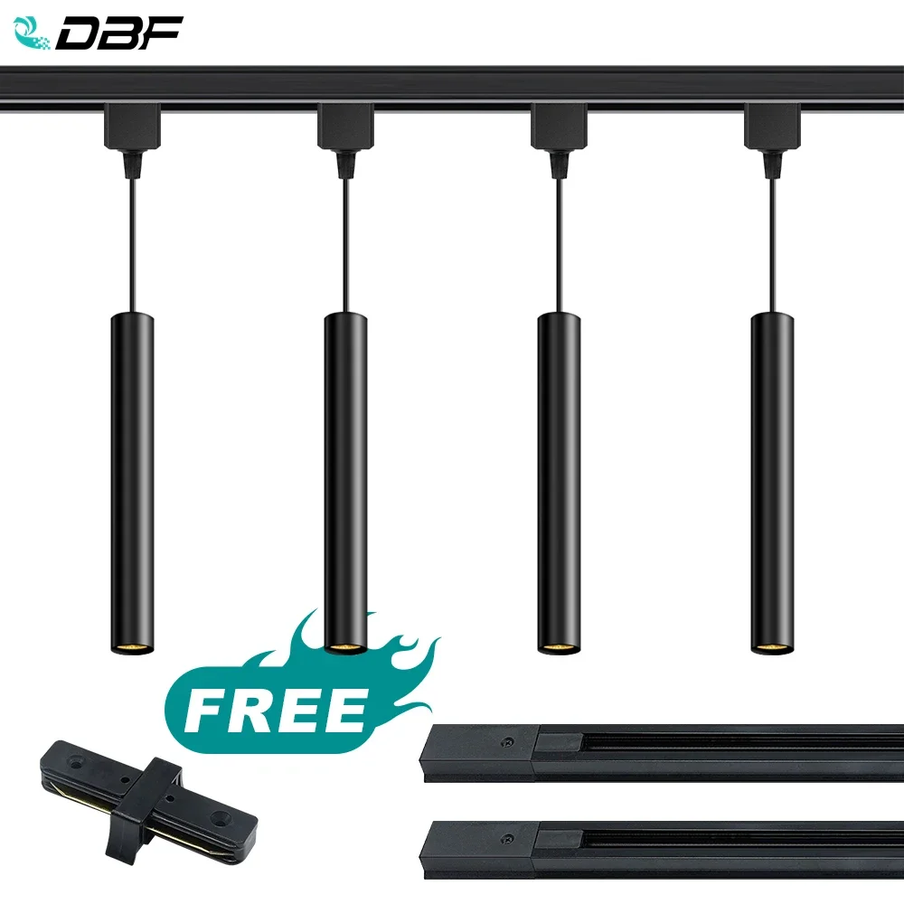 

Whole Set LED Track Light Fixture 5W 1M Cable Adjustable 2 Wires Track Spot Light 220V Ceiling Rail Lighting for Home Shop Store