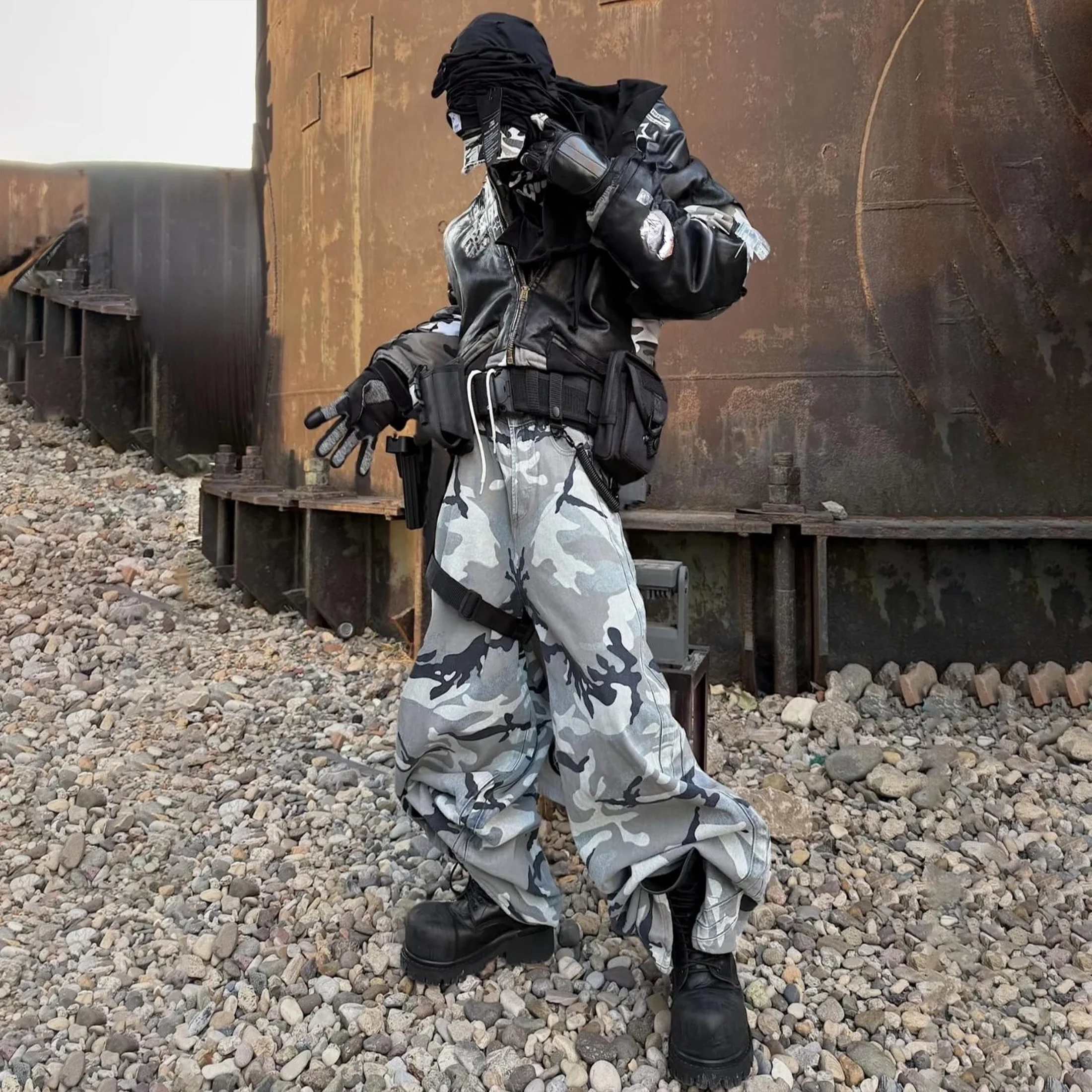 NIGO Men's Blue Baggy Jeans Loose Casual Denim Pants High Street Fashion Trend Trousers Ngvp #nigo9989