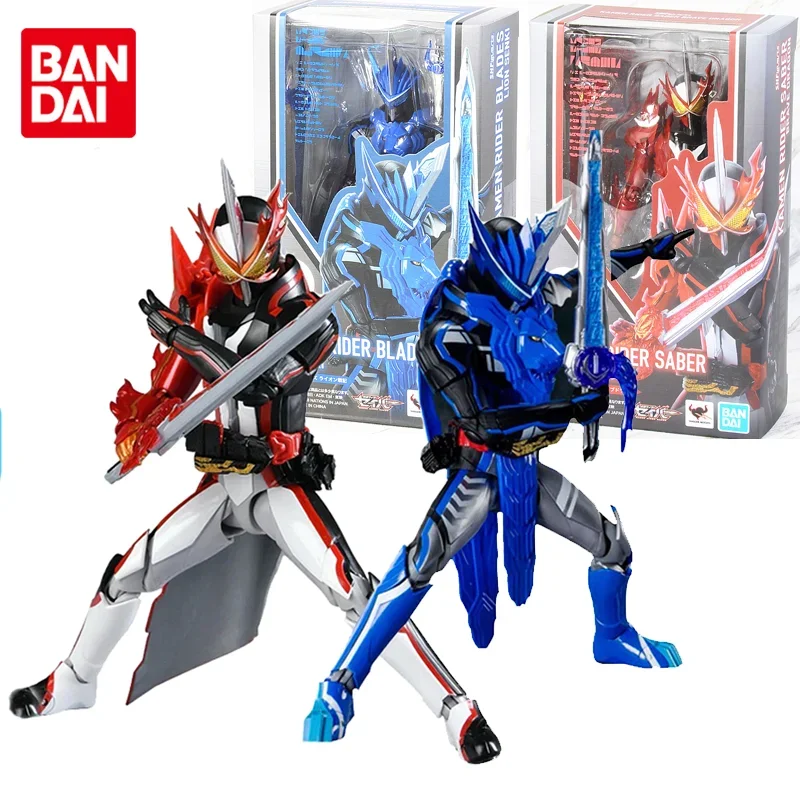 

Bandai Original SHFiguarts Kamen Rider Saber Blades Anime Action Figure Toys for Boys Girls Kids Children Birthday Gifts Model