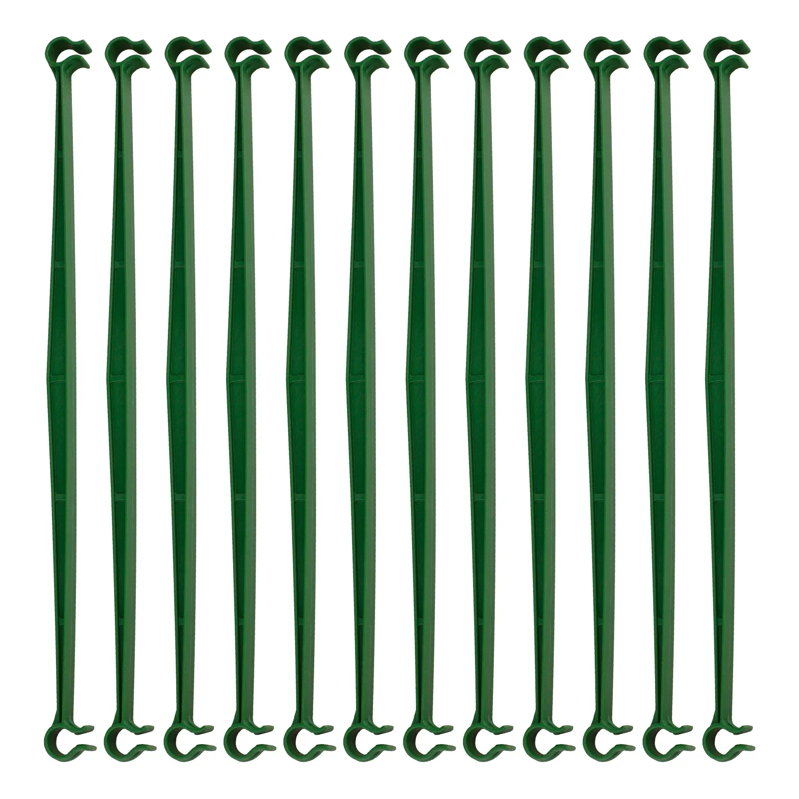 

12Pcs Green ABS Plant Stake Connectors, Fits 11mm Diameter Stakes for Tomatoes, Garden Cucumbers & Climbing Plants Support