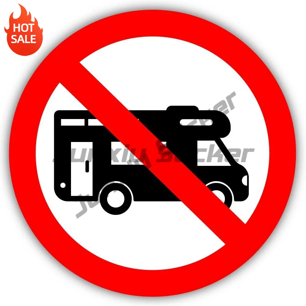 No RV Sign Vinyl Sticker For Laptop And Car Window Shape Cut Funny Quote Decal