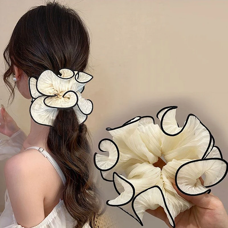 Fashion Temperament Scrunchies For Women Girls Elegant Versatile Rubber Band Sweet Hair Rope Simple Hair Accessories Gifts