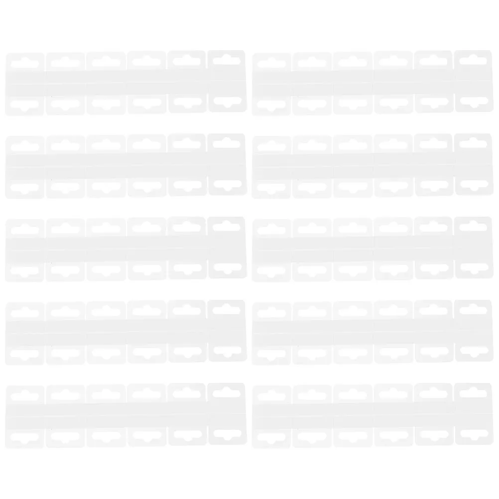 

150pcs Hooks Clear PVC Selfadhesive Hanging Display Tabs Large Capacity Heavy Duty Sticky Garages Home Office Use