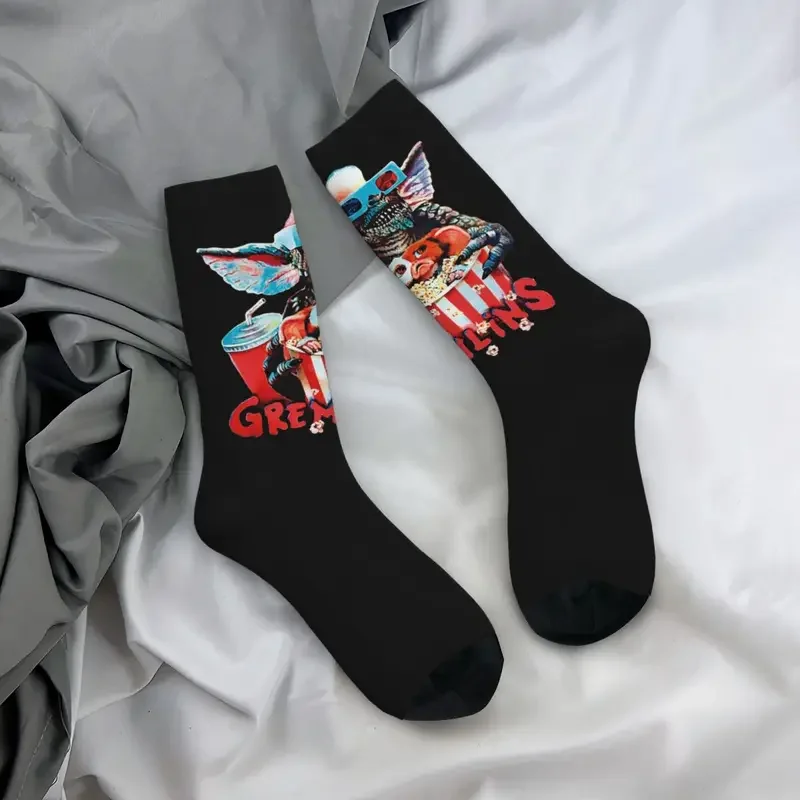 Winter Warm Crazy Design Women Men Gremlins Horror Gizmo 80s Mogwai Socks Sweat Absorbing Basketball Socks