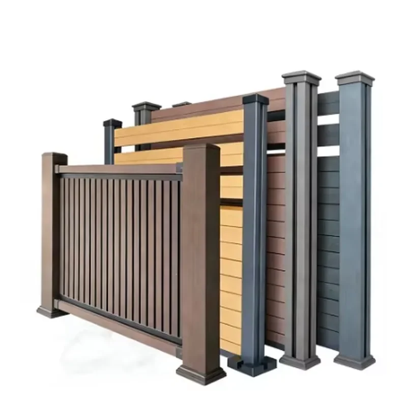 Aluminum & WPC PVC Coated Privacy Fence Panels for Outdoor Garden & Villa Use