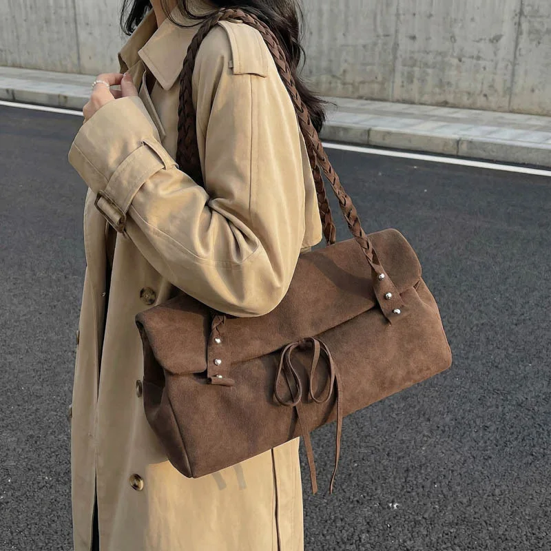 

Vintage Shoulder Bag for Women 2026 New in High Quality Large Ladies Tote Bag Korean Fashion Luxury Designer Female Handbags