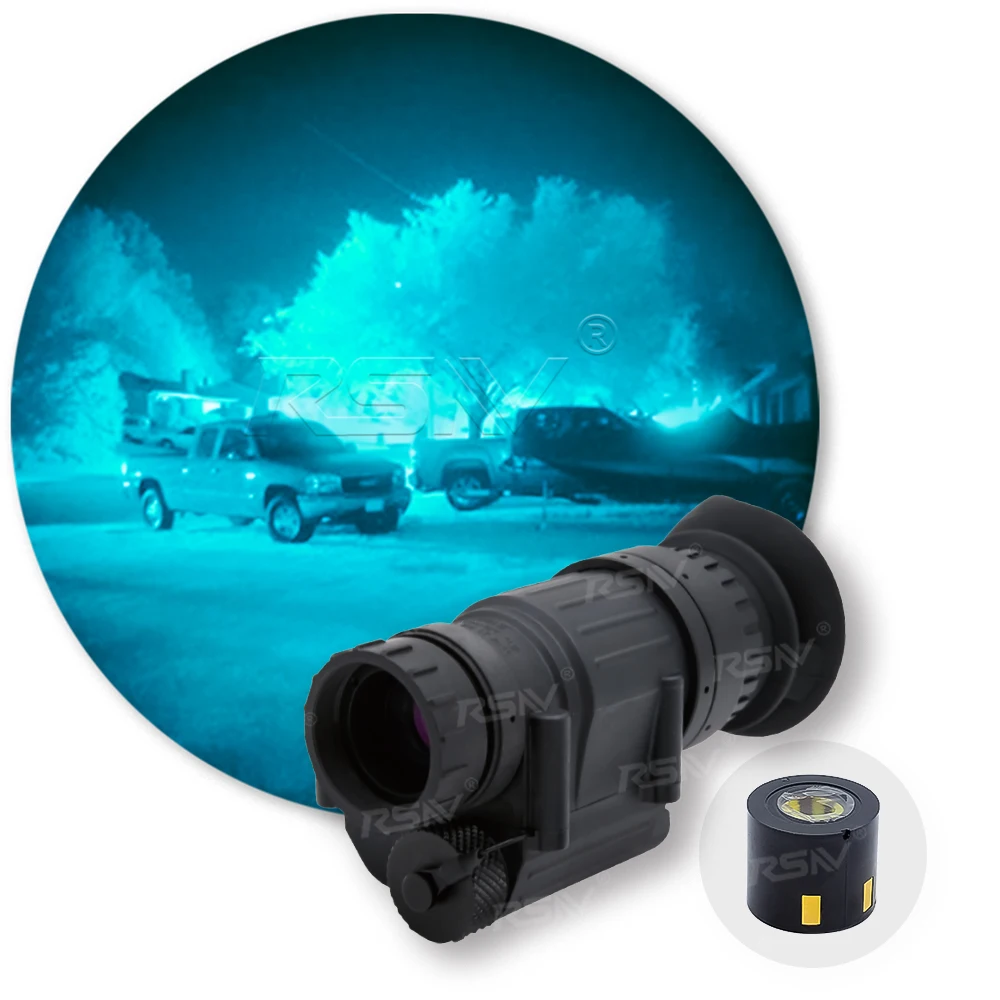 RSNV PVS14 Ready to Use Head Mounted PVS-14 Gen2+ IIT White Green Phosphor Tube PVS-14 Night Vision Monocular NVMD PVS 14