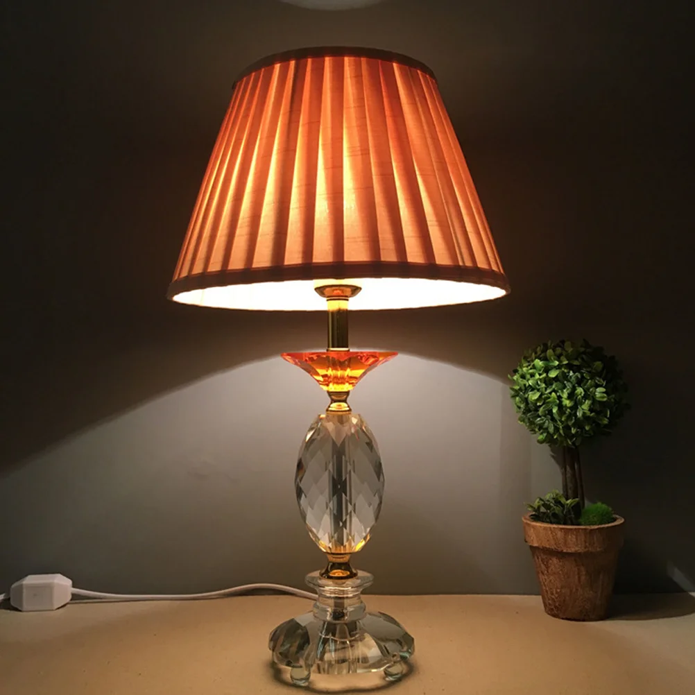 

Pleated Fabric Lampshade Barrel Style Cloth Cover For Desk Wall Floor Bedside Lamps Indoor Lighting Decoration Replacement