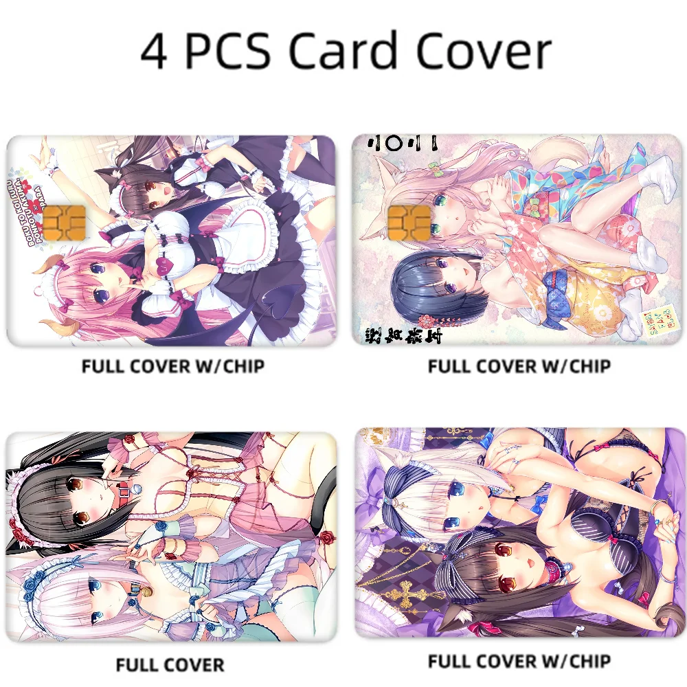 

Cartoon Nekopara Anime Spend Or Save Funny Shell On Off Ultra Thin No Fade Sticker Skin Cover Film For Debit Credit Card