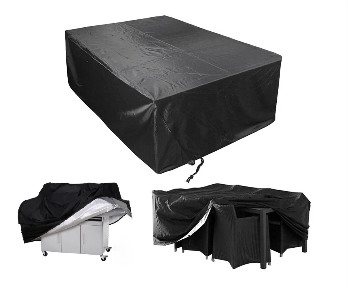 

Waterproof BBQ Grill Cover 5 Size Black Outdoor Barbeque Cover Anti-Dust Protector for Gas Charcoal Electric Barbecue Grill Case